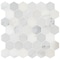 Msi Arabescato Carrara SAMPLE Honed Marble Mesh-Mounted Mosaic Tile ZOR-MD-0476-SAM - alternate 1